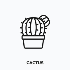 Fototapeta premium cactus icon vector. cactus sign symbol.