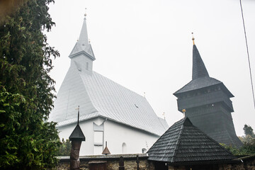 Fototapeta na wymiar Visk, reformed church, Transcarpathia, Ukraine