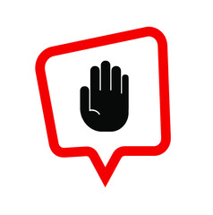 Obraz premium stop hand sign