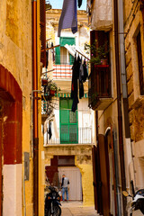 Fototapeta na wymiar It's Street in the Old Town of Bari, Italy.