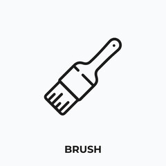 brush icon vector. brush sign symbol.