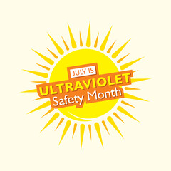 ultraviolet safety month awareness poster