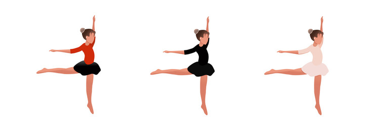 Obraz premium Gymnastics A popular sport in physical education. Graphic drawing collection. The girl does acrobatic exercises. Close-up.
