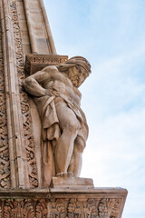 It's Sculpture on the Milan Cathedral (Duomo di Milano), the largest cathedral in Italy