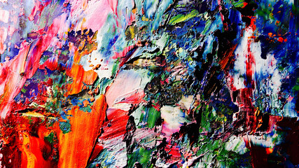 Colorful abstract background wallpaper. Modern motif visual art.  Mixtures of oil paint. Trendy...