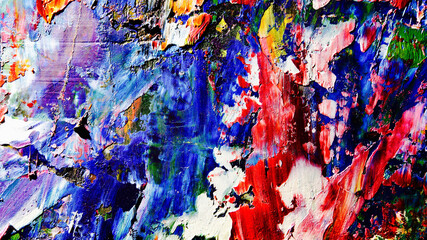 Colorful abstract background wallpaper. Modern motif visual art.  Mixtures of oil paint. Trendy...