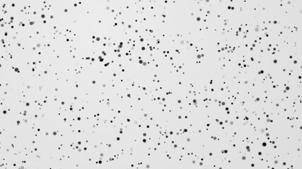 Dot white black pattern gradient texture background. Abstract  technology big data digital concept. 3d rendering.