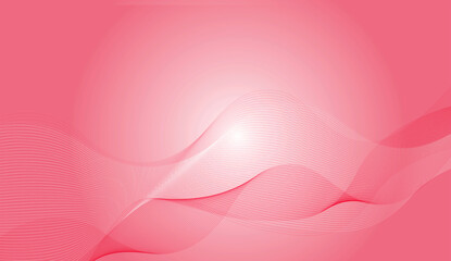 Abstract pink background with waves.Lite Pink Illustration Background.