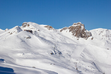 Skiing slope