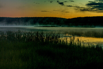 sunrise over the river