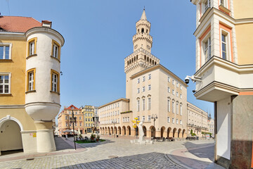 Town Hall in Opole, Poland - obrazy, fototapety, plakaty
