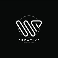 Letter W,  Unique Modern Minimalism Logo design template