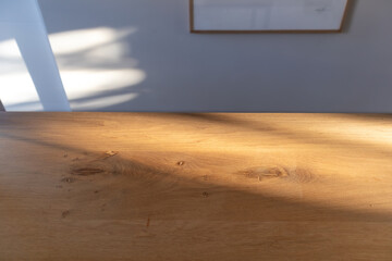 Wooden (oak) table top.