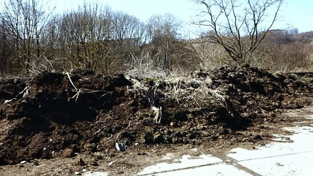 Space for storage of farm manure to fertilize fields