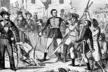 Hungary revolution. 1848-1849. Antique illustration. 1856.