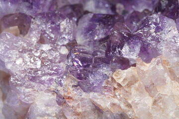 Amethyst mineral Kristalle