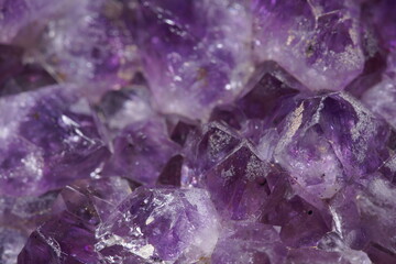 Amethyst mineral Kristalle