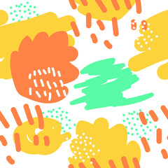 seamless pattern with colorful hands