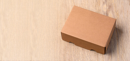 Empty brown carton box