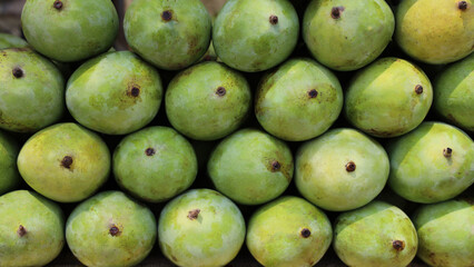 mango fruit on market stall