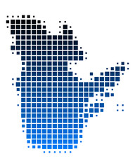 Fototapeta premium Karte von Quebec