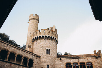 Wedding decoration of the ceremony in an old castle