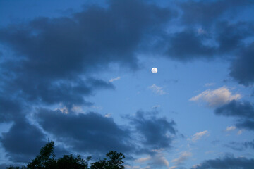 moon and clouds