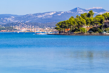 view from the sea, Six-Fours-les-Plages, Toulon, France 