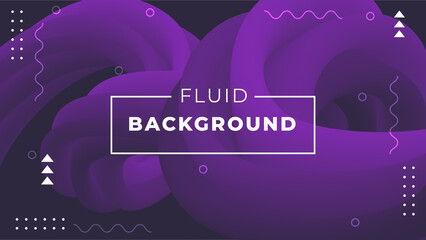 Modern Abstract background with 3d fluid shapes