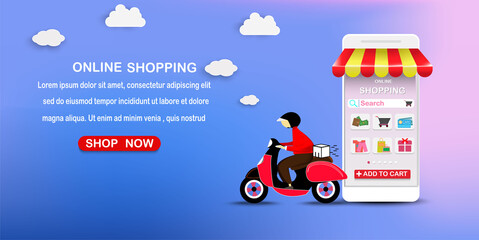 Digital marketing on app smart phone or Website.Vector concept marketing and Shopping online. © Teerayut