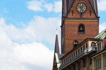 Fototapeta na wymiar St. Peter's Church, Hamburg, Germany. Hauptkirche Sankt Petri