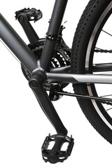 Fototapeta premium Bike close up on gear wheel, pedals and wheel