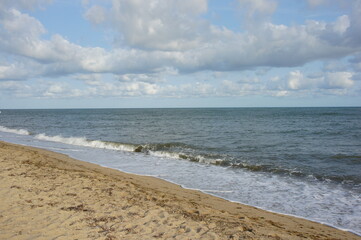 View of the ocean from South Cape Beach in Mashpee, MA