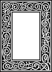 vector floral fancy frame