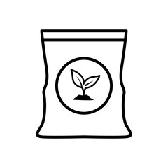 Fertilizer line icon