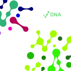 Abstract molecules design. Vector illustration.bright molecules