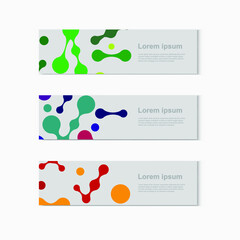 Abstract molecules design. Vector illustration.bright molecules.