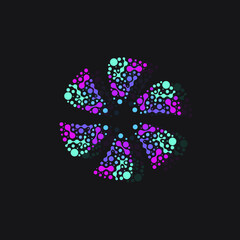 abstract flower design