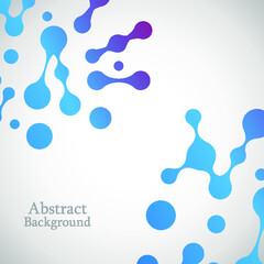 Abstract molecules design. Vector illustration.bright molecules