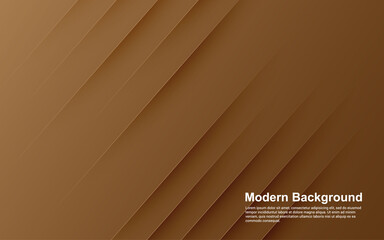 Illustration vector graphic of abstract background diagonal on brown color modern design