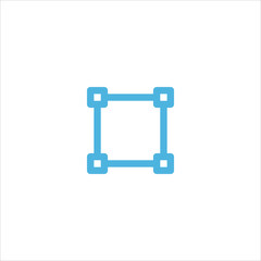 square path icon flat vector logo design trendy
