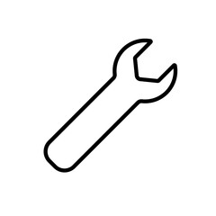 Wrench line icon