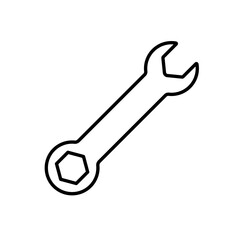 Wrench line icon