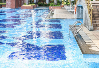 Close-up of clear swimming pool