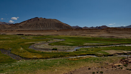 Tajikistan. North-Eastern section of the Pamir highway. Markansu river valley.