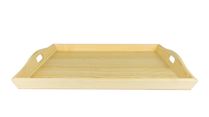 en serving trays isolated on white background