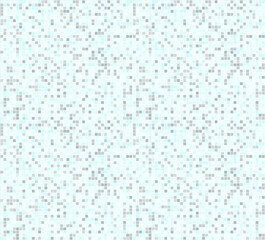 Tech blue pattern. vector pixel seamless background. Square modern mosaic. Graphic illustration.