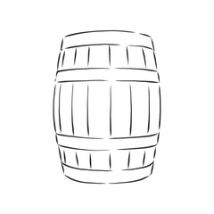 barrel, wine, element for design, hand drawing, vector. barrel, vector sketch illustration