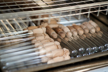 sterilization of test tubes in a dry-burning Cabinet