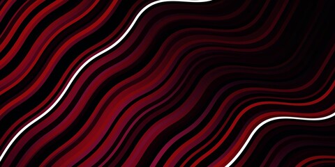 Dark Pink vector layout with curves. Abstract illustration with bandy gradient lines. Best design for your ad, poster, banner.